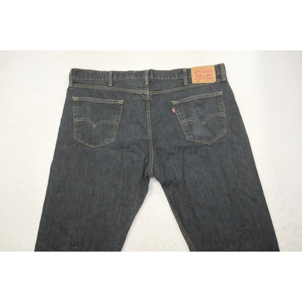Levi's 504‎ Regular Straight Leg Denim Blue Jeans Mens Size 42 x 32